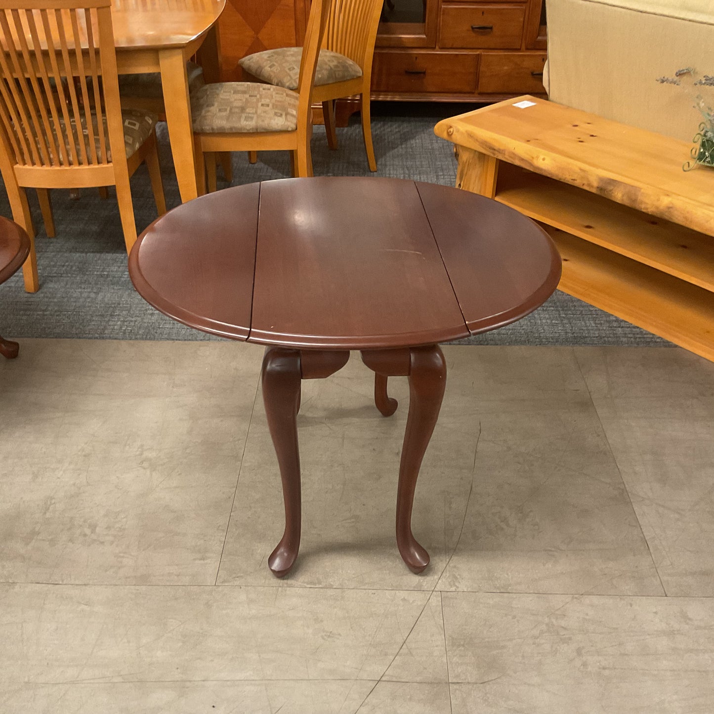 Cherry Drop Leaf End Table