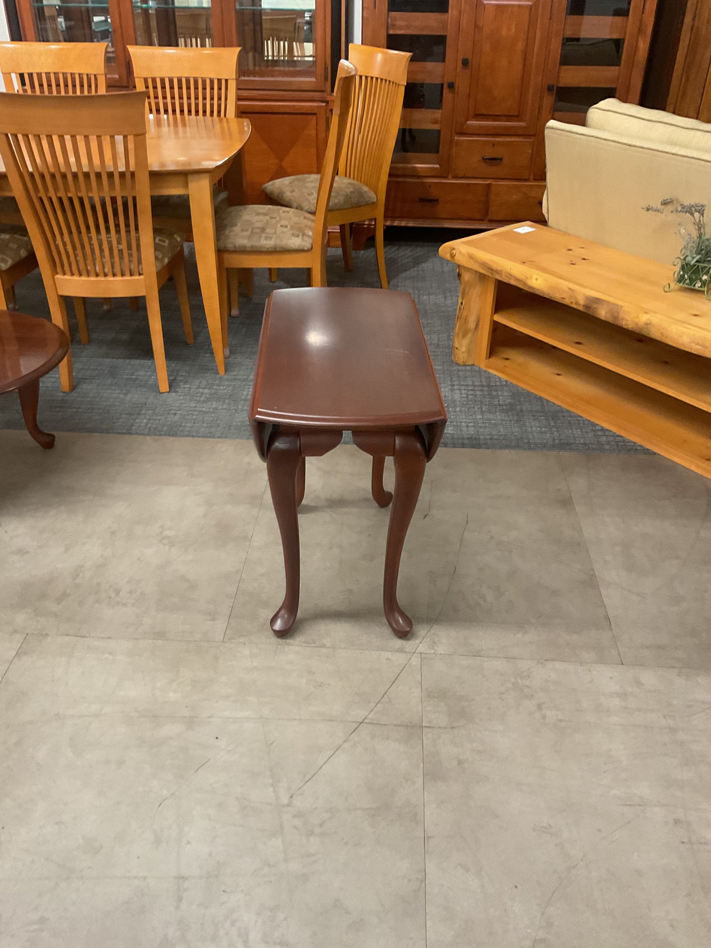 Cherry Drop Leaf End Table