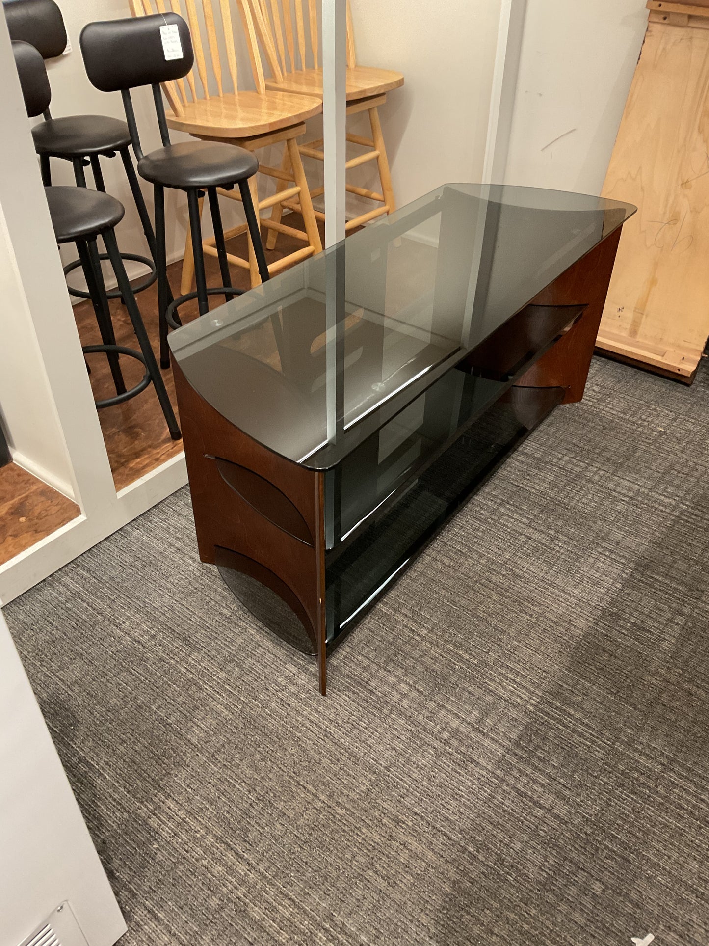 Glass TV Console