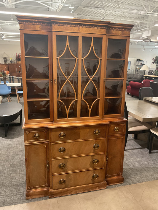 Vintage Breakfront Hutch