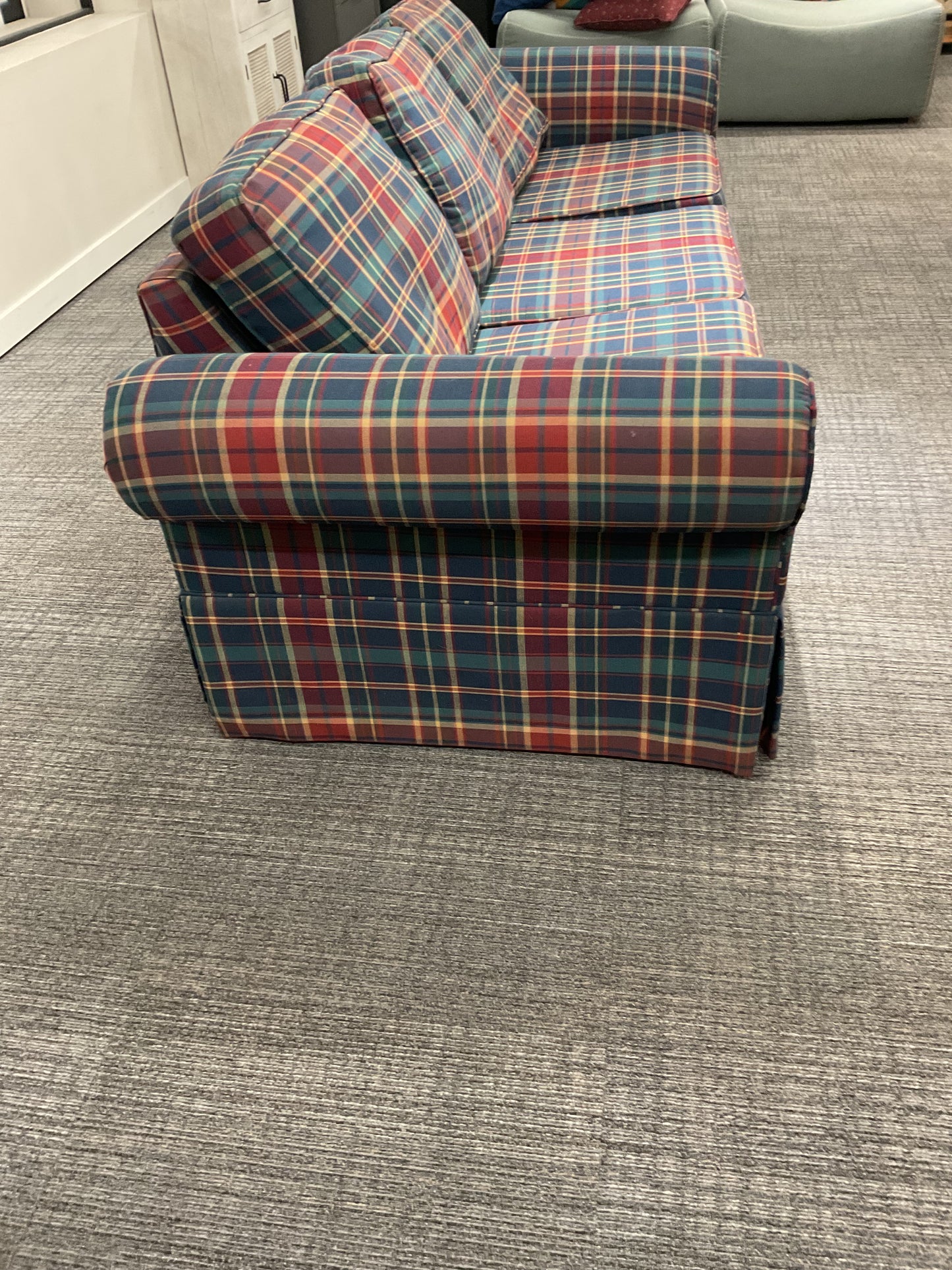 Queen Plaid Sofa Sleeper