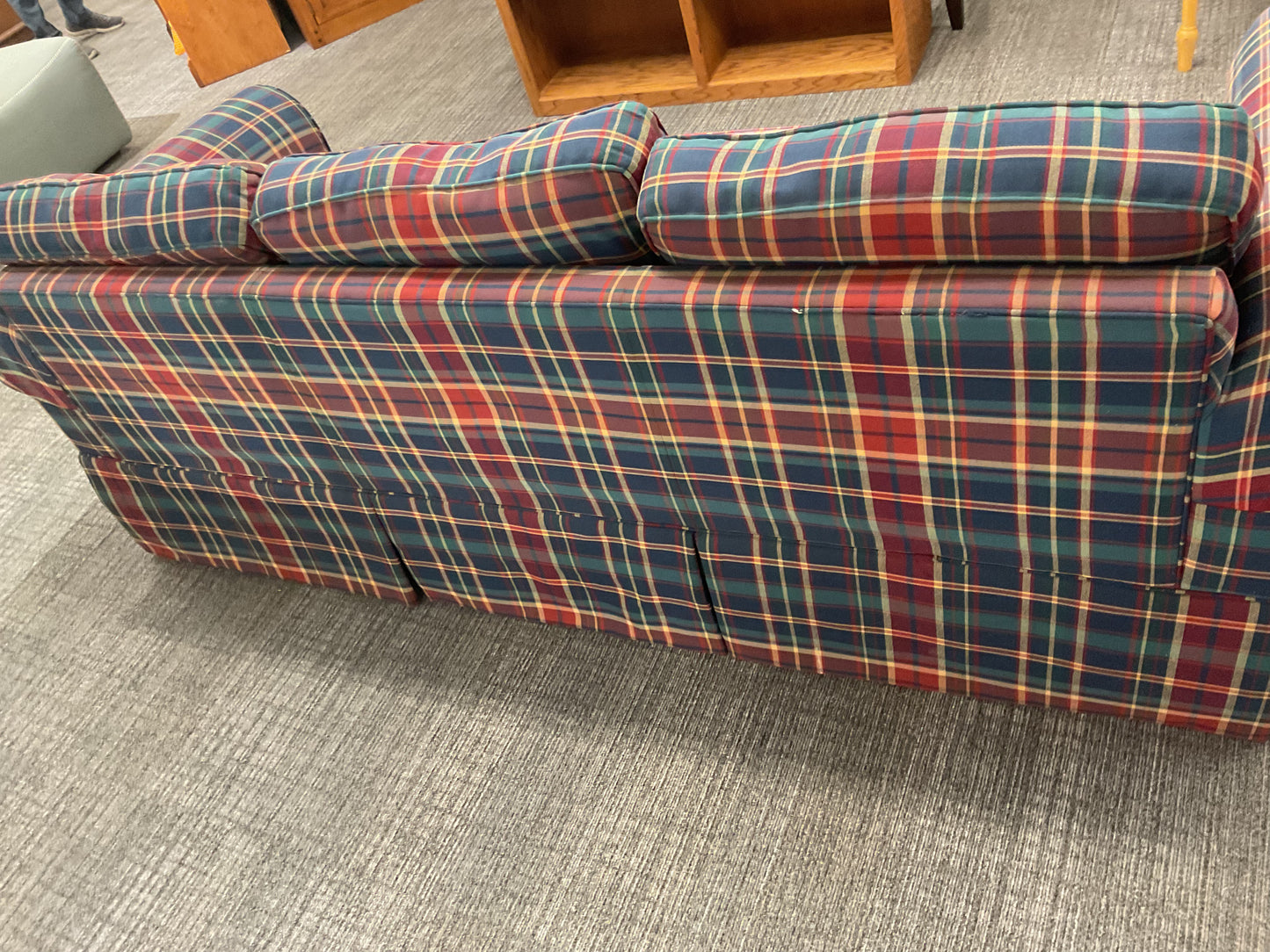Queen Plaid Sofa Sleeper