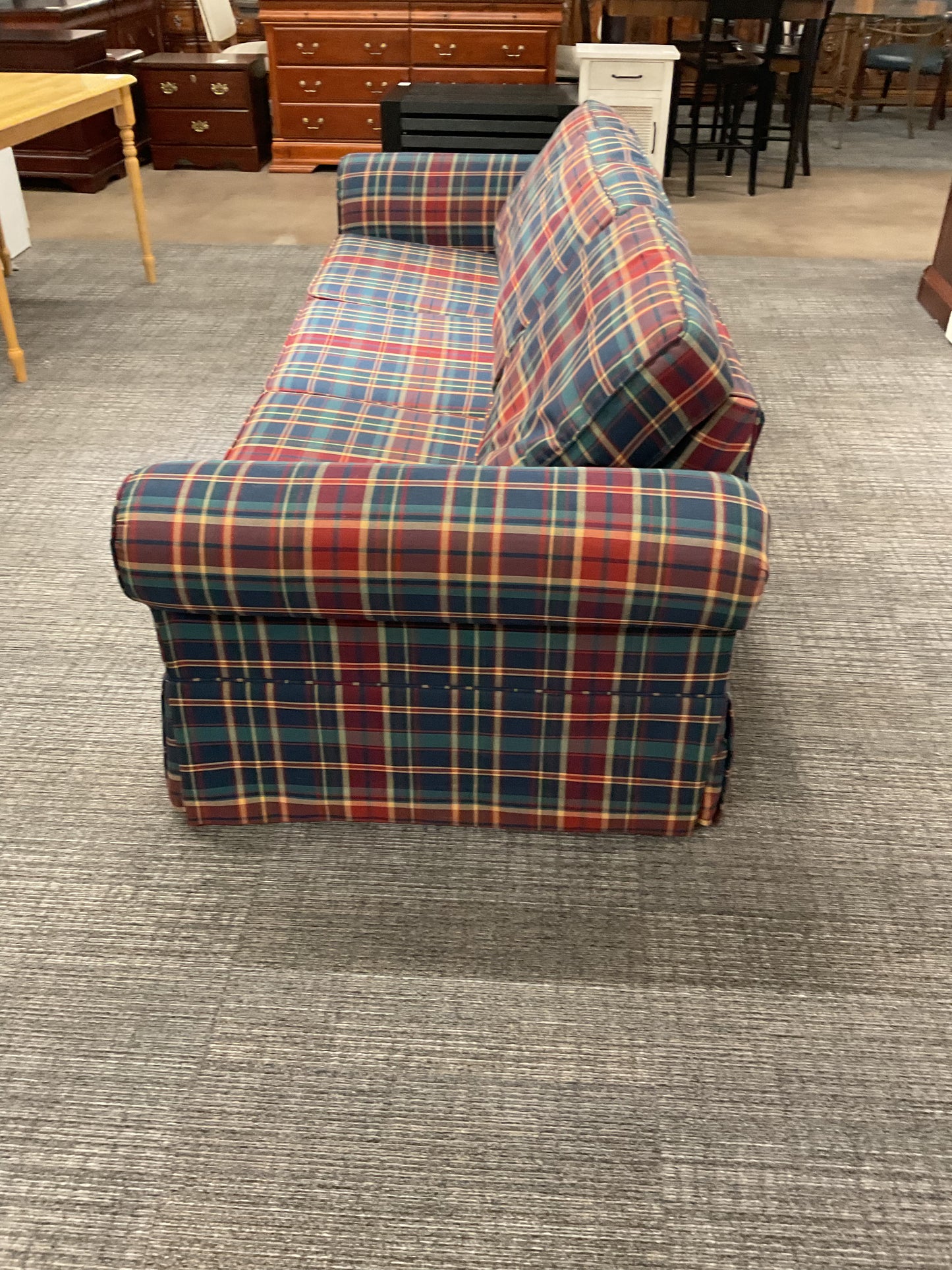 Queen Plaid Sofa Sleeper