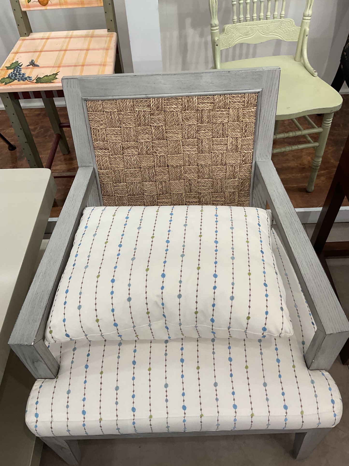 Striped Accent Chair