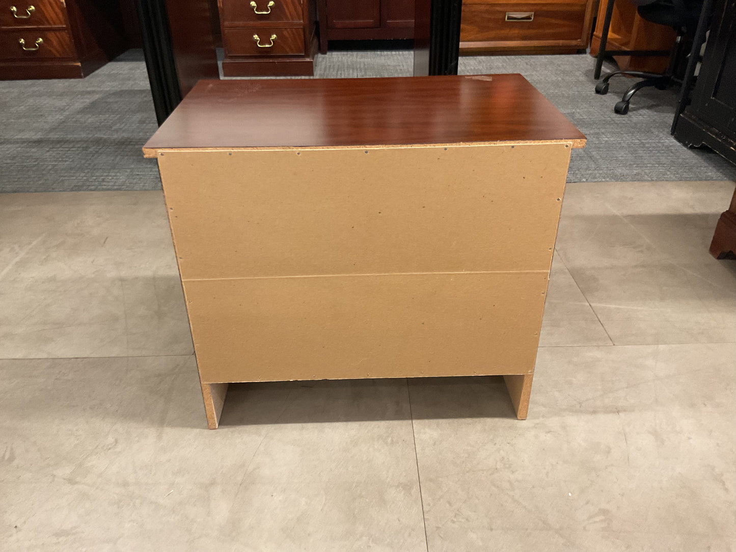 Wood 2 Drawer Nightstand