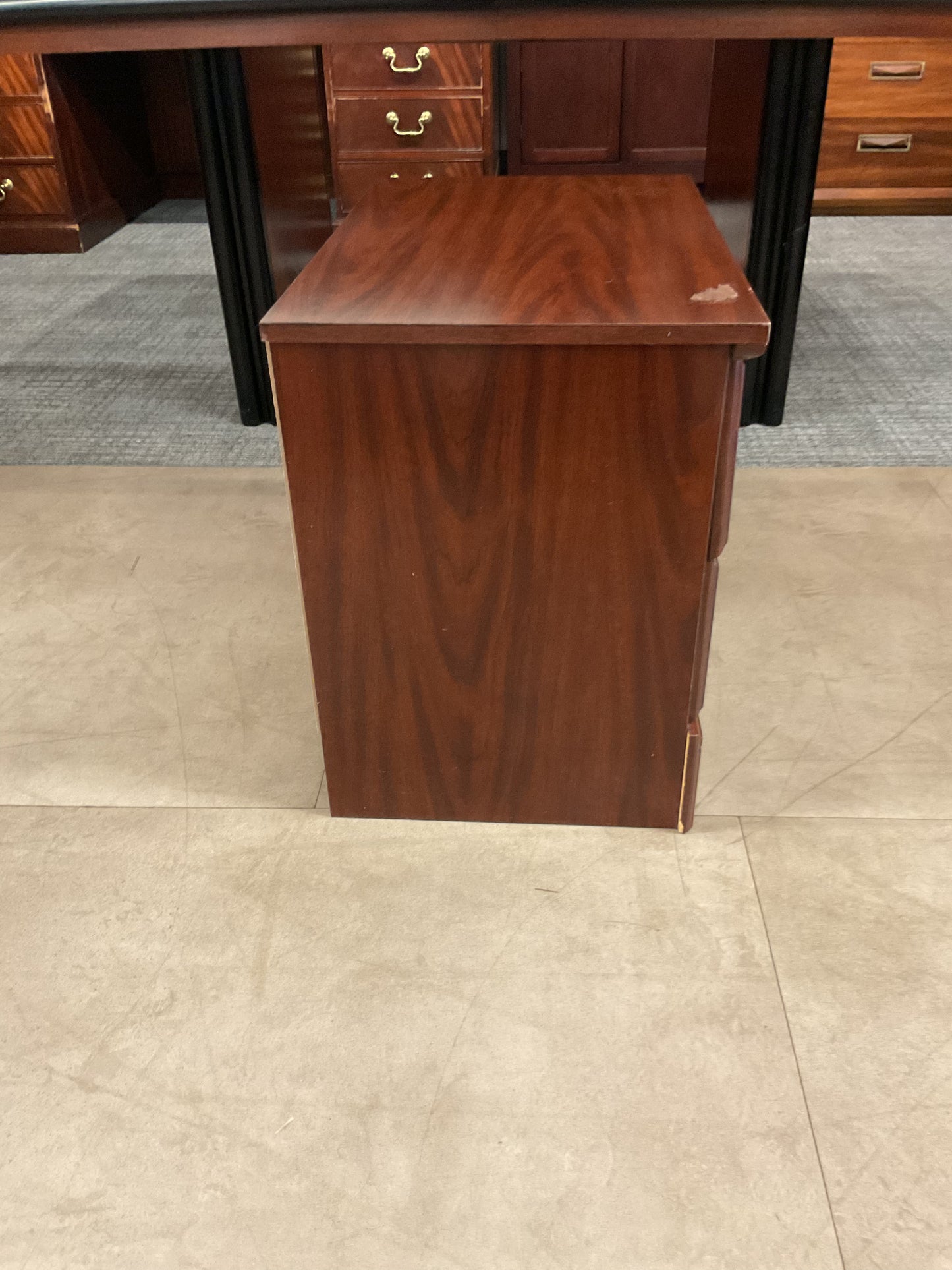 Wood 2 Drawer Nightstand