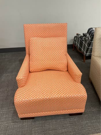 Orange Fox Accent Chair