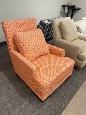 Orange Fox Accent Chair