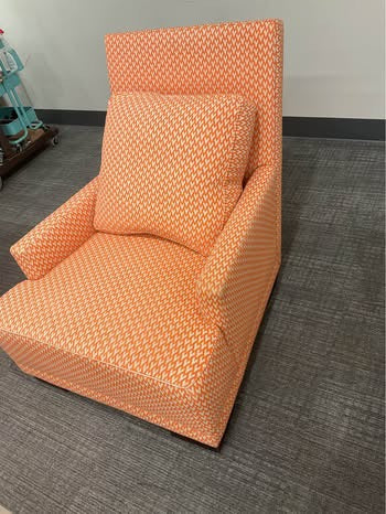 Orange Fox Accent Chair