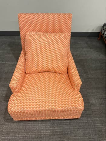Orange Fox Accent Chair