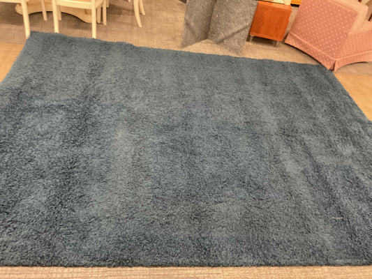 Deep Blue Shag Rug (F59)