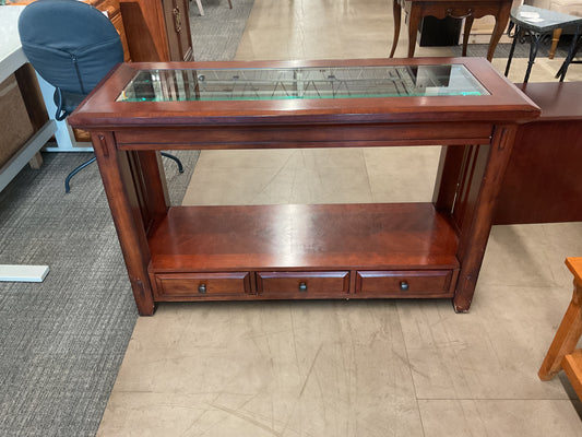 Glass Top Console