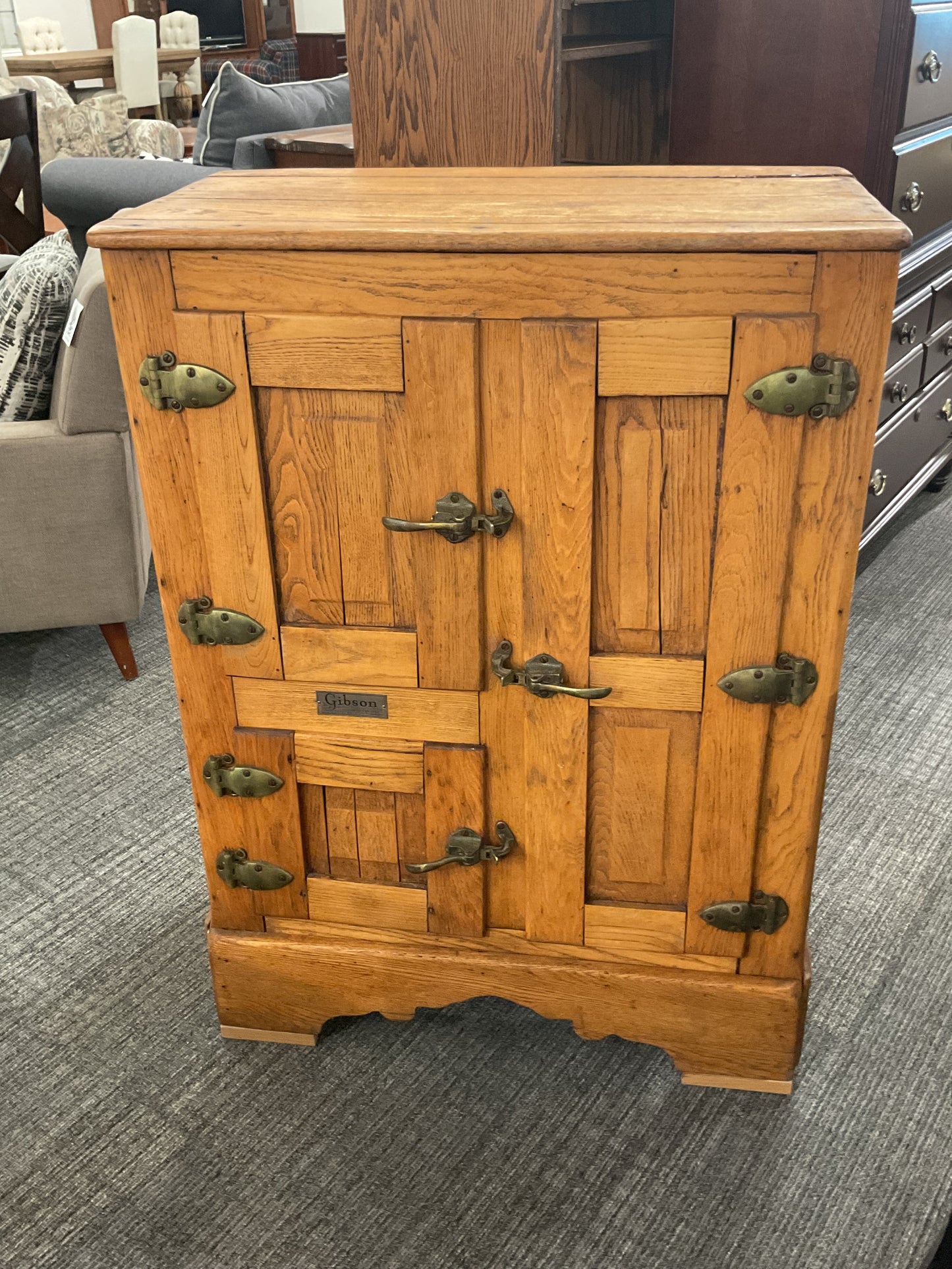 Antique Oak Ice Box