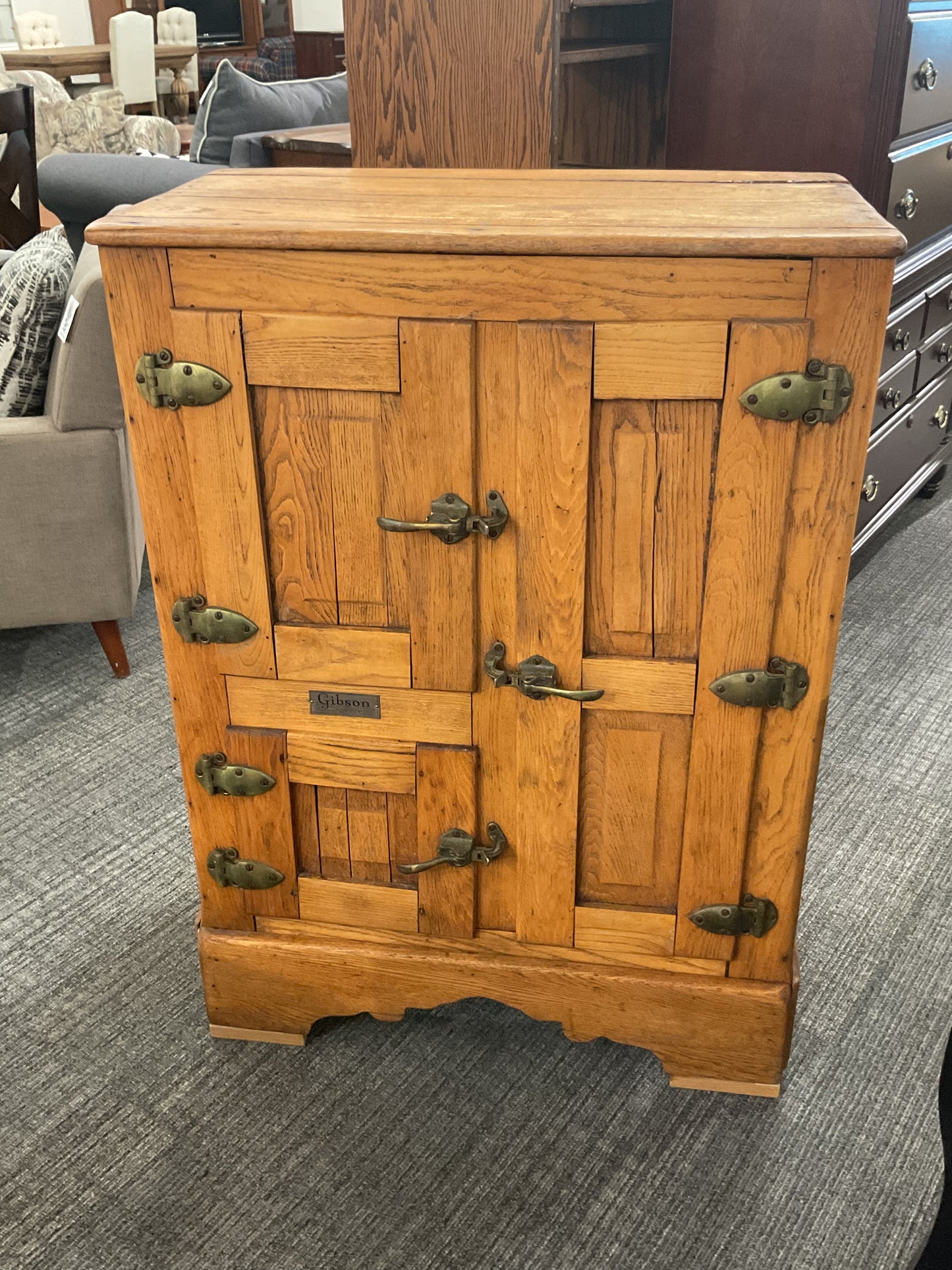 Antique Oak Ice Box
