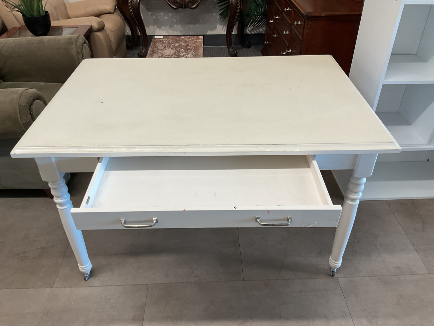 Farm Table W/Drawer