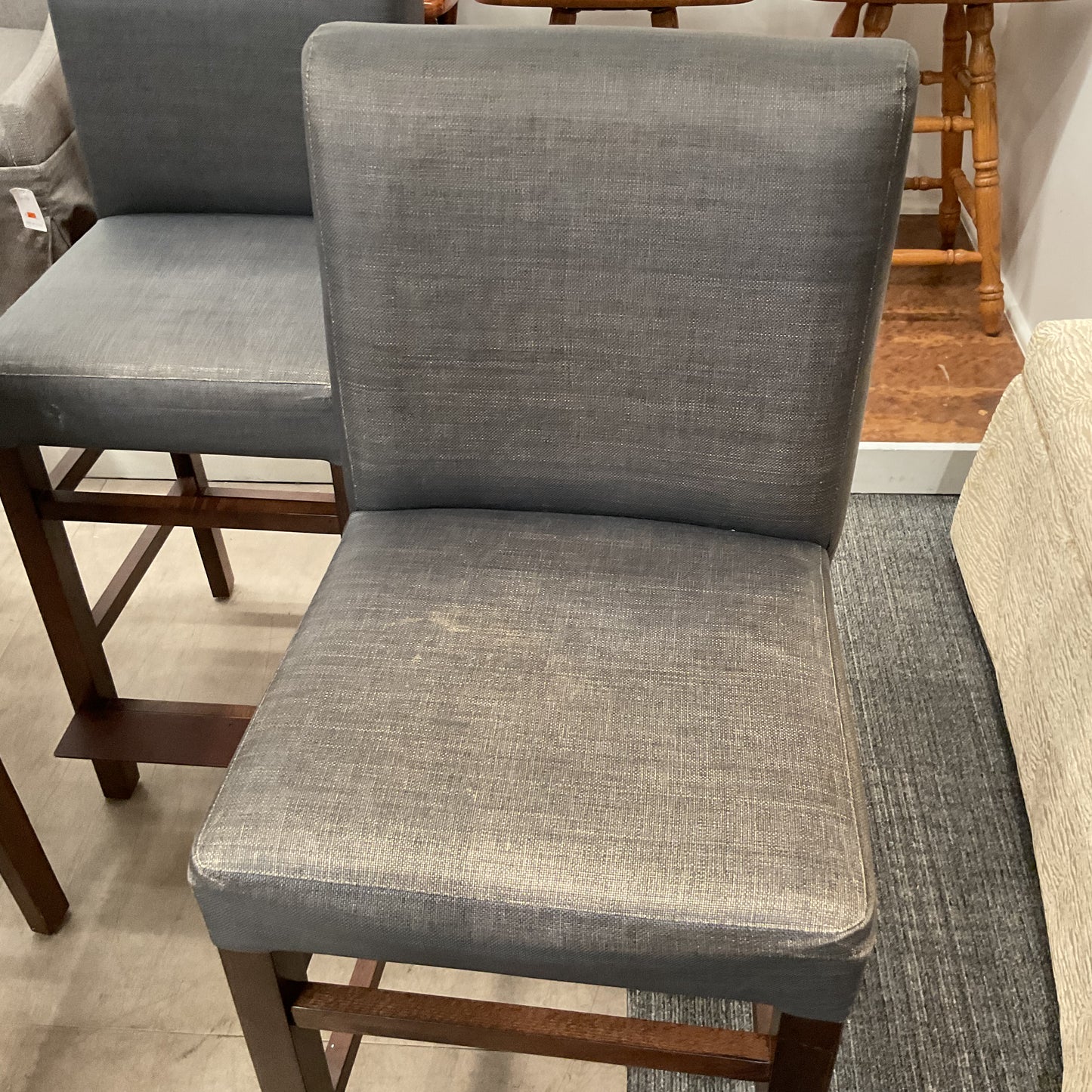 Four Rhino Steel Barstools