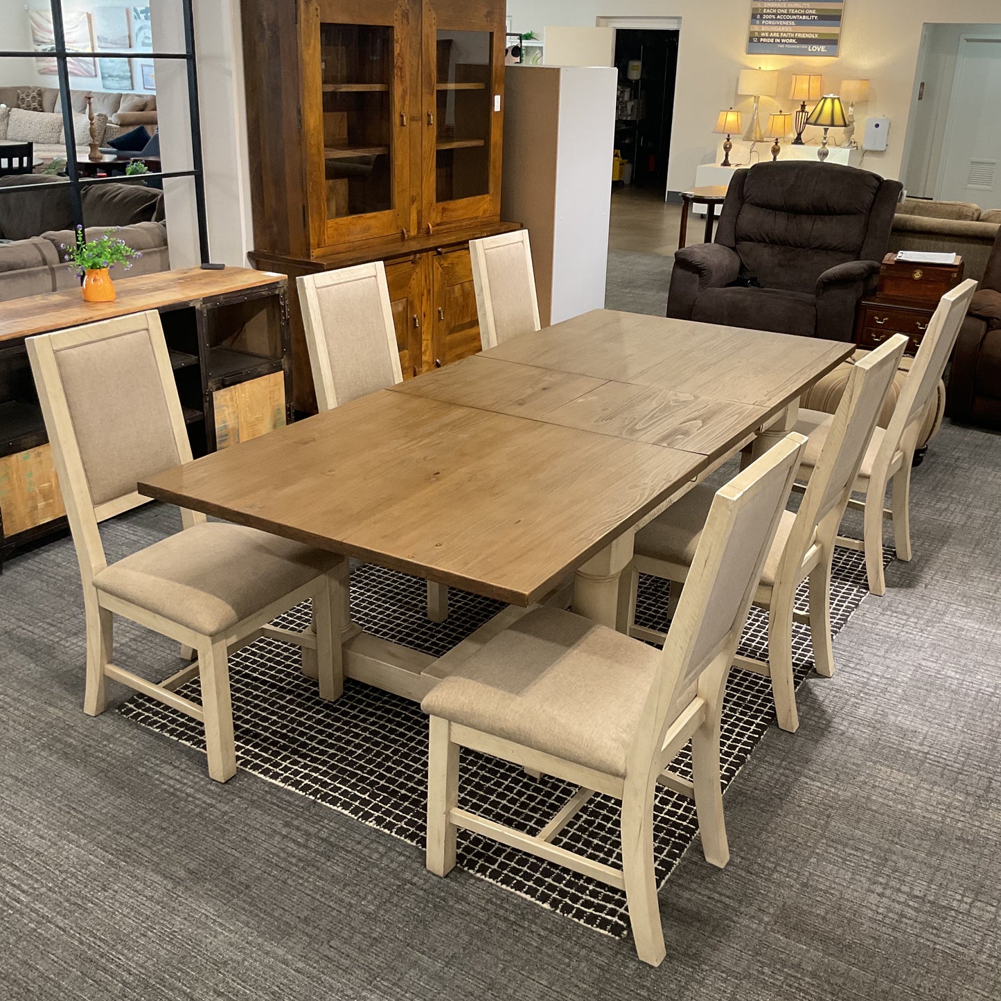 Rubber Wood Dining Set
