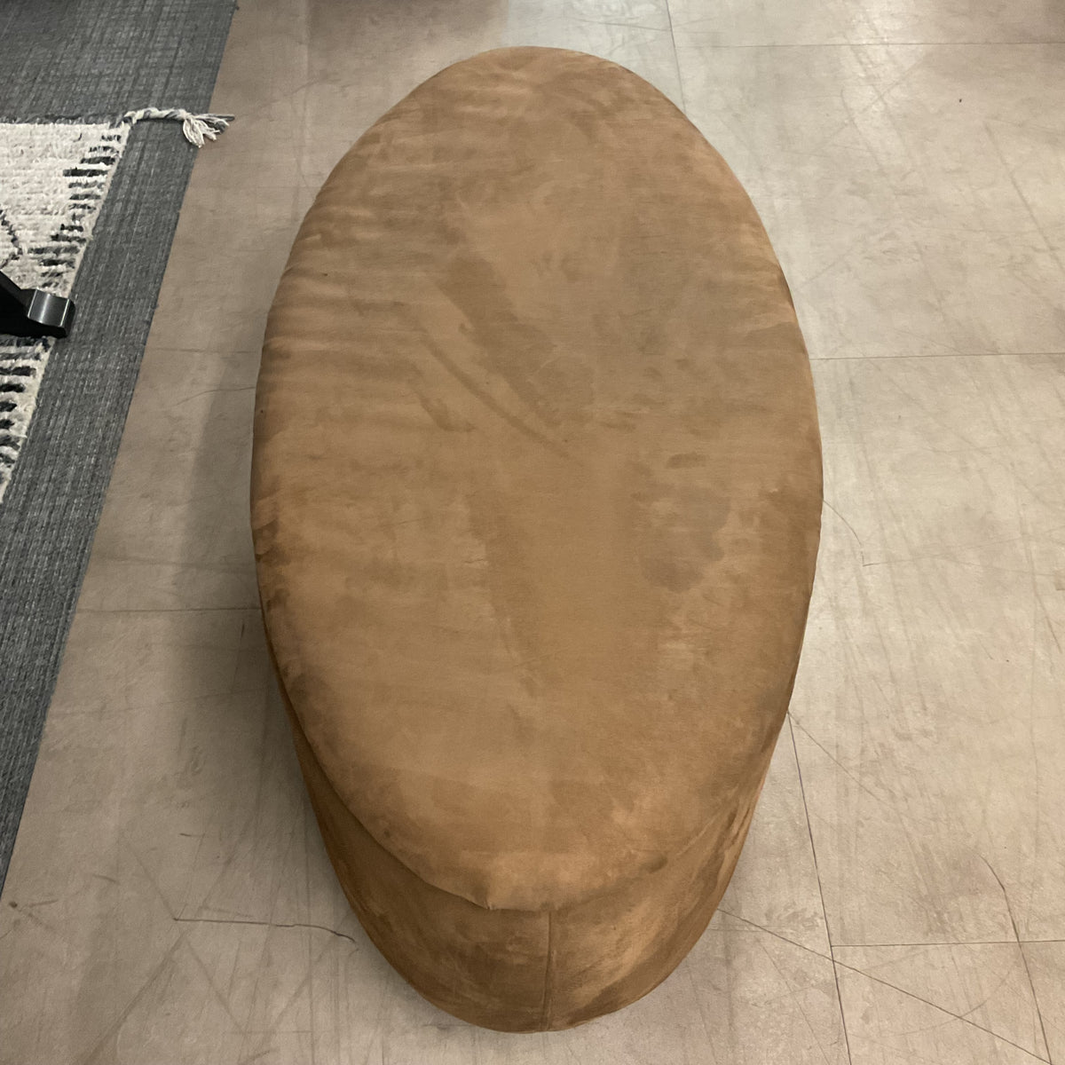 Velvet Coffin Ottoman