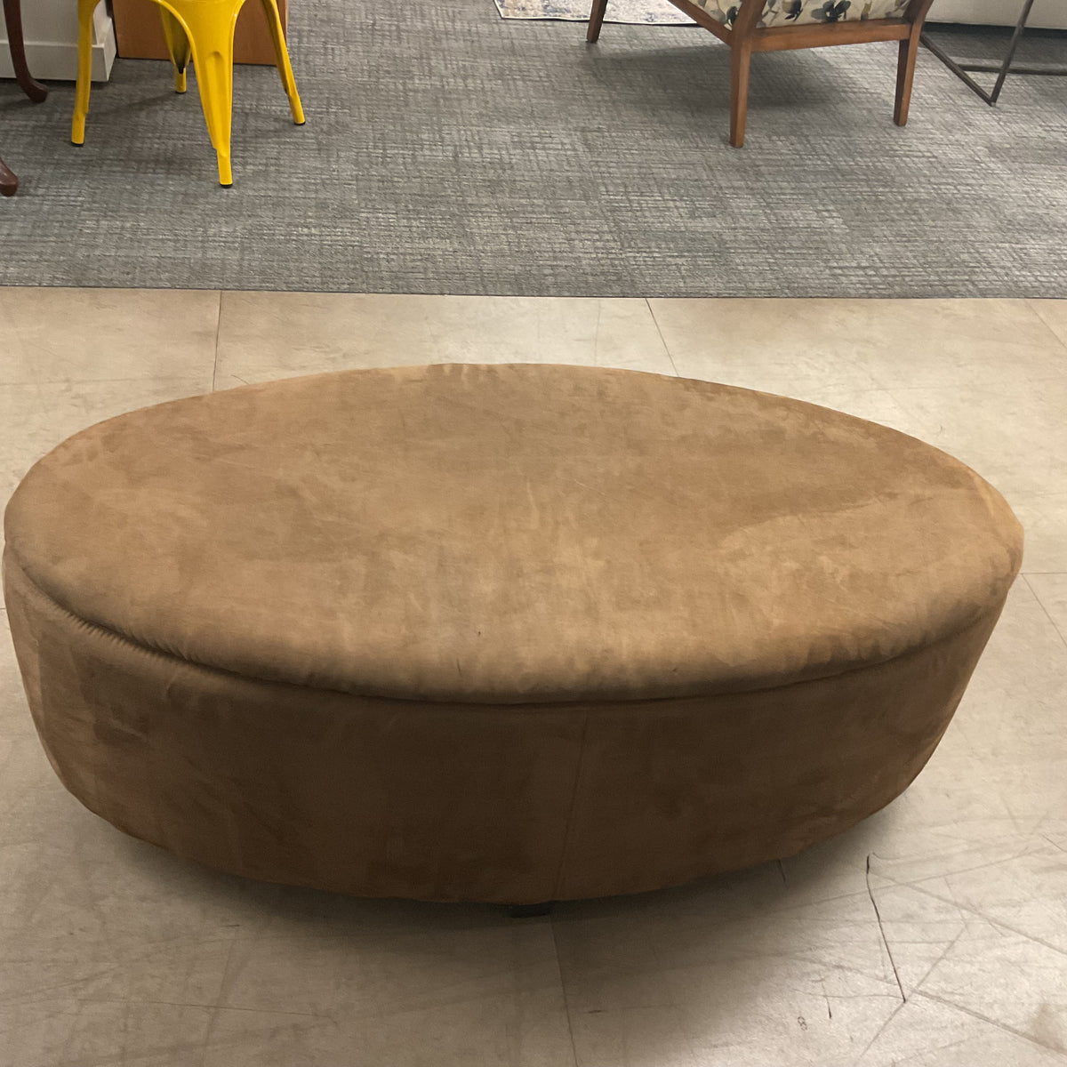 Velvet Coffin Ottoman