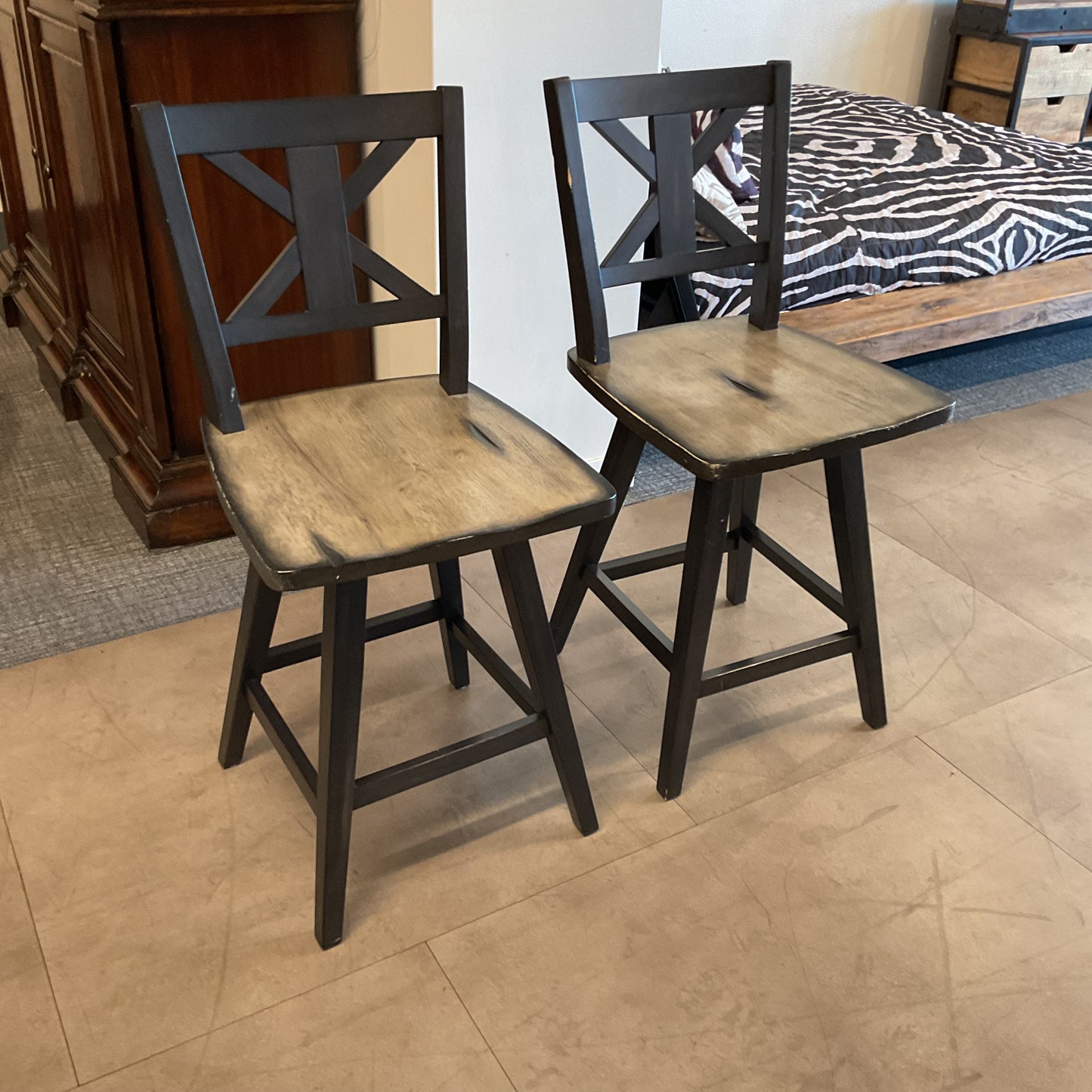 Elegant Counter Stools (2)