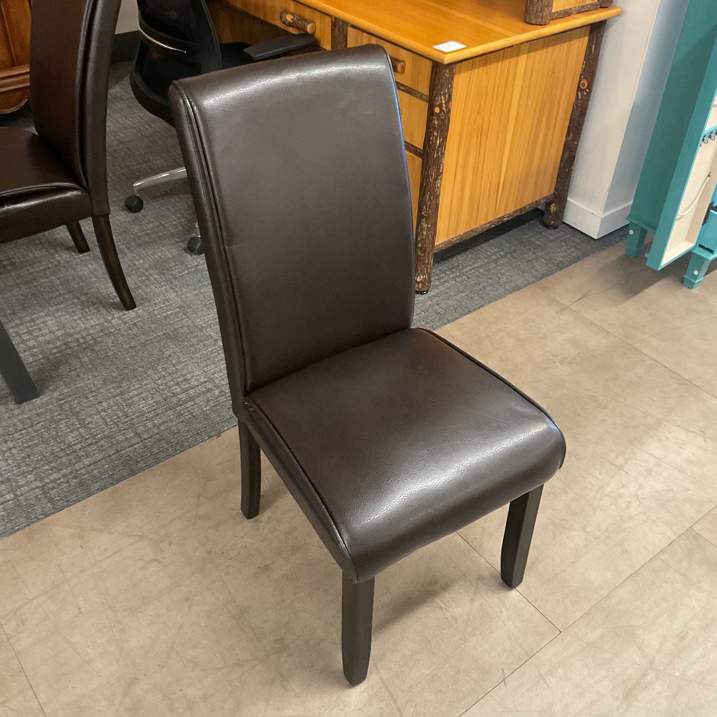 Leather Dining Chair Set (4)