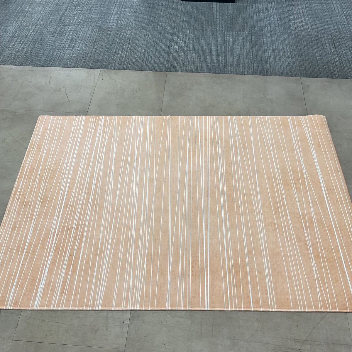 Pumpkin Spice Linear Rug (R129)